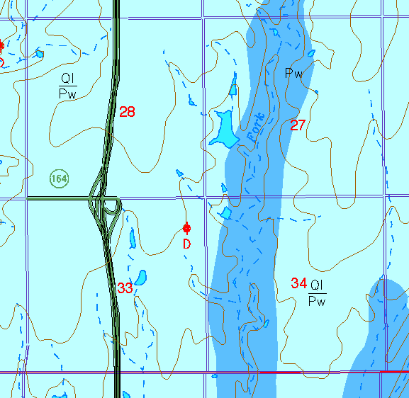 small part of Sedgwick Co. geologic map