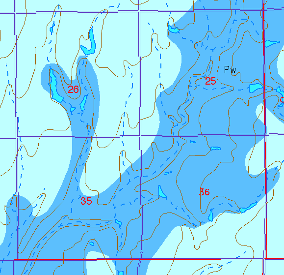 small part of Sedgwick Co. geologic map