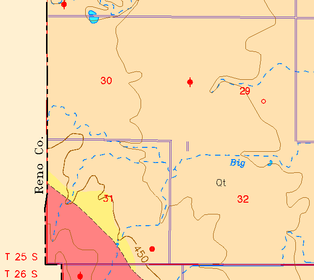 small part of Sedgwick Co. geologic map