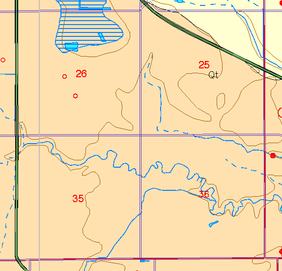 small part of Sedgwick Co. geologic map