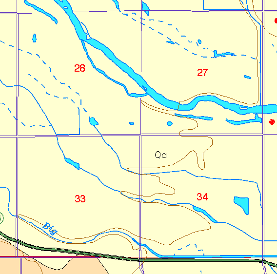 small part of Sedgwick Co. geologic map