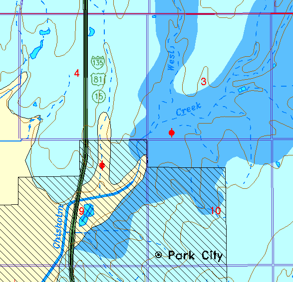 small part of Sedgwick Co. geologic map