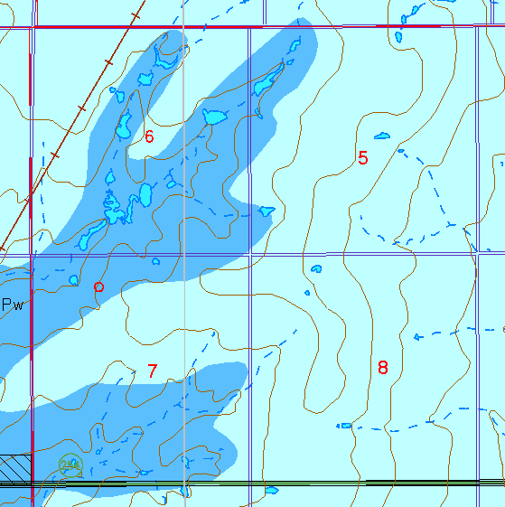 small part of Sedgwick Co. geologic map