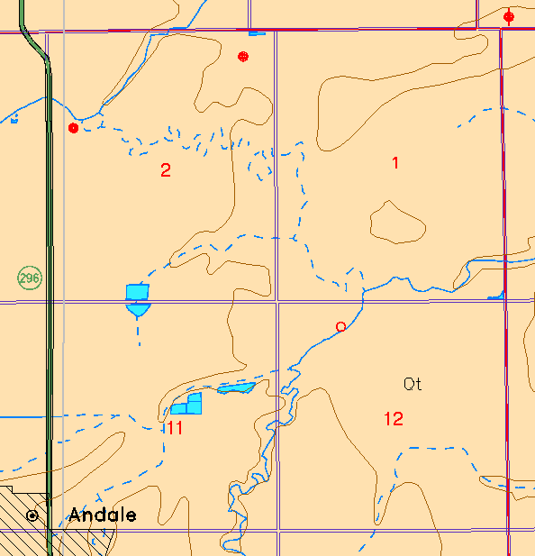 small part of Sedgwick Co. geologic map