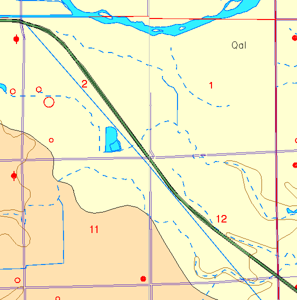 small part of Sedgwick Co. geologic map