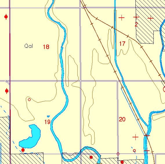 small part of Sedgwick Co. geologic map