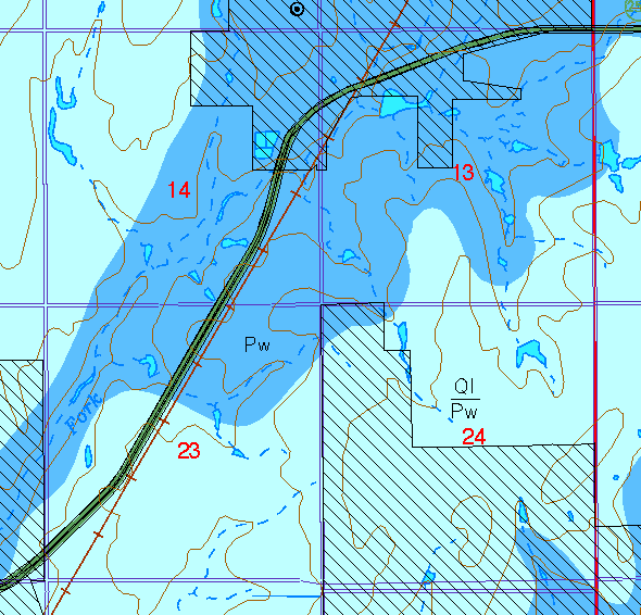 small part of Sedgwick Co. geologic map