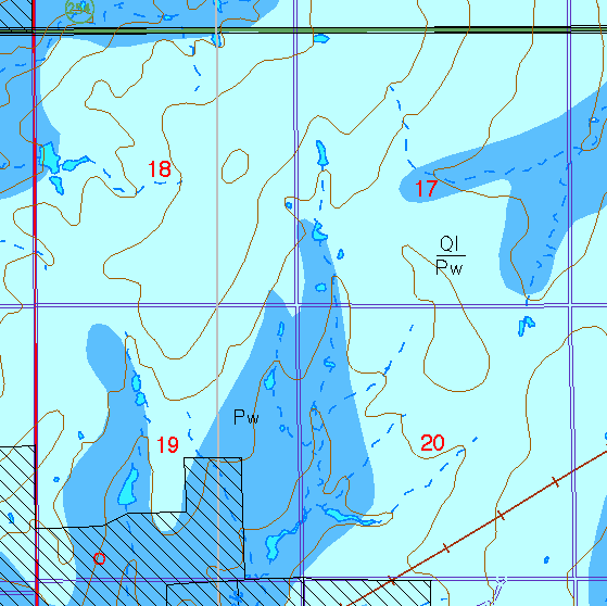 small part of Sedgwick Co. geologic map