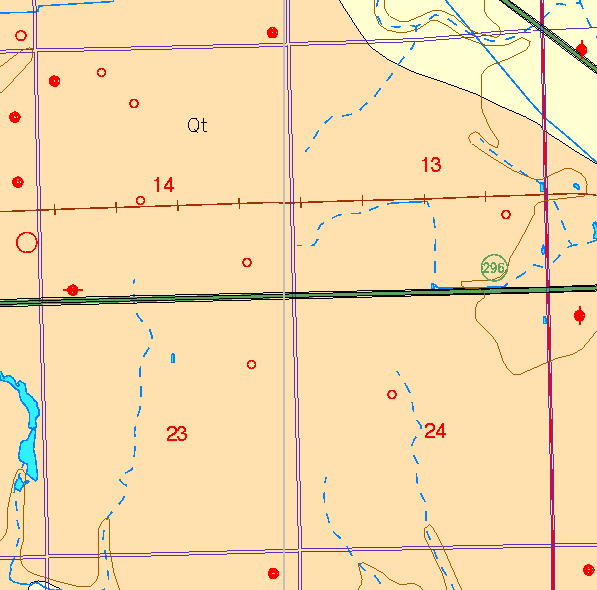 small part of Sedgwick Co. geologic map