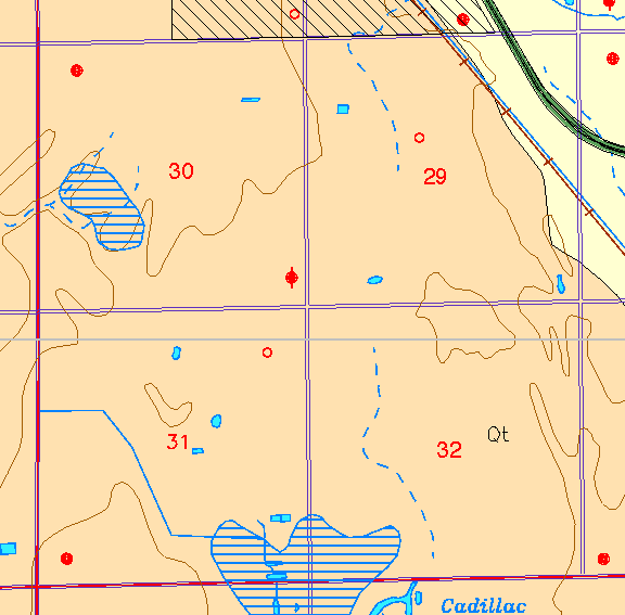 small part of Sedgwick Co. geologic map