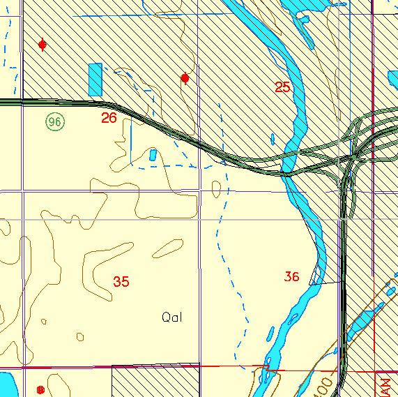 small part of Sedgwick Co. geologic map