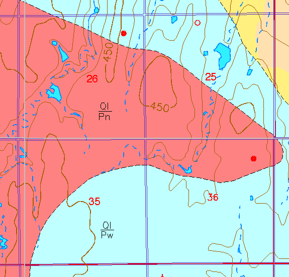 small part of Sedgwick Co. geologic map