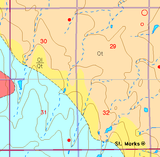 small part of Sedgwick Co. geologic map