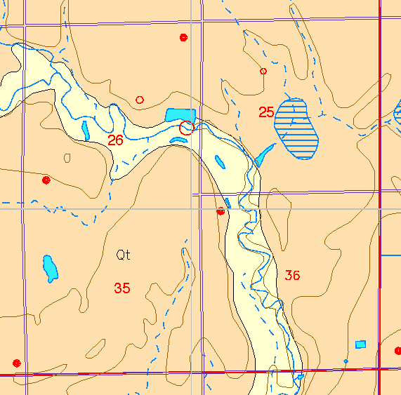 small part of Sedgwick Co. geologic map