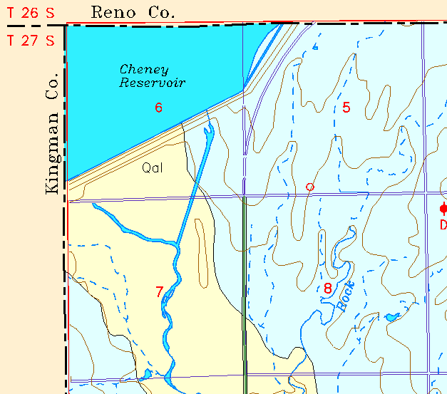 small part of Sedgwick Co. geologic map