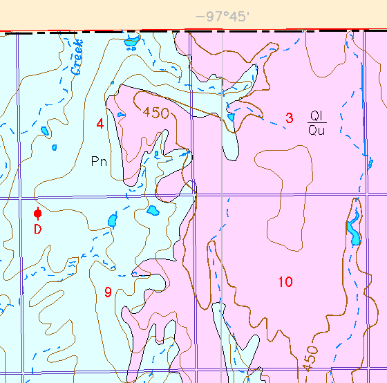 small part of Sedgwick Co. geologic map