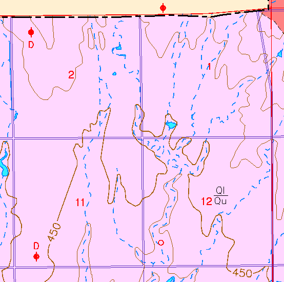 small part of Sedgwick Co. geologic map