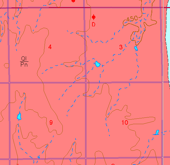 small part of Sedgwick Co. geologic map