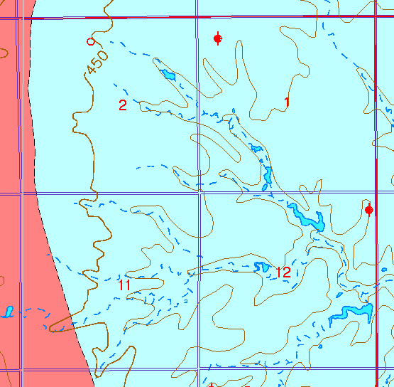 small part of Sedgwick Co. geologic map