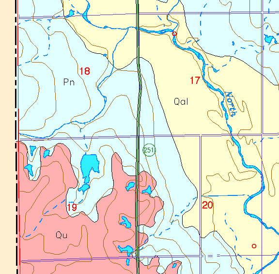 small part of Sedgwick Co. geologic map