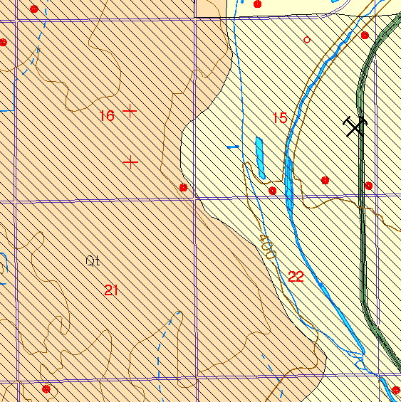 small part of Sedgwick Co. geologic map