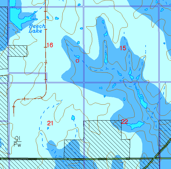 small part of Sedgwick Co. geologic map