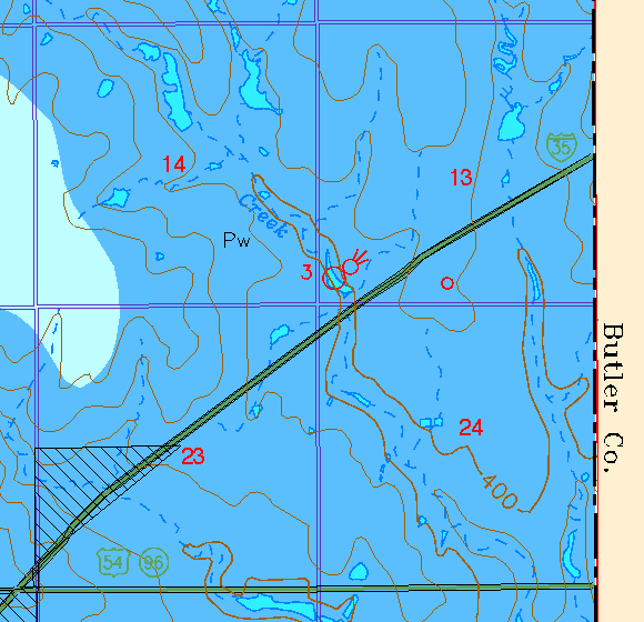 small part of Sedgwick Co. geologic map