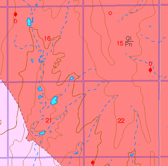 small part of Sedgwick Co. geologic map