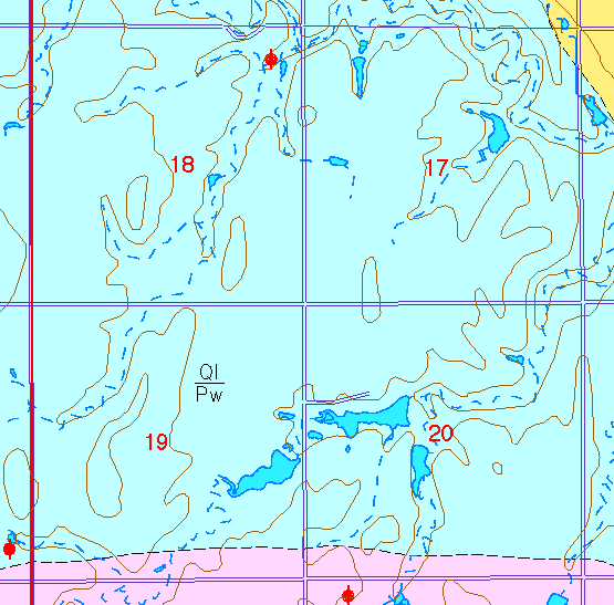 small part of Sedgwick Co. geologic map