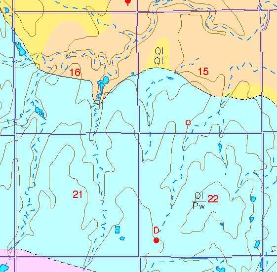 small part of Sedgwick Co. geologic map