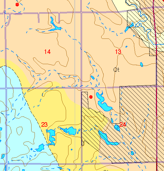 small part of Sedgwick Co. geologic map