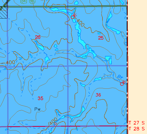 small part of Sedgwick Co. geologic map