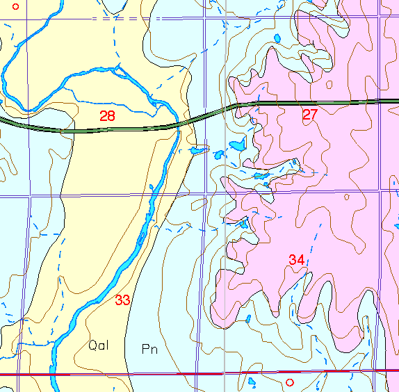 small part of Sedgwick Co. geologic map