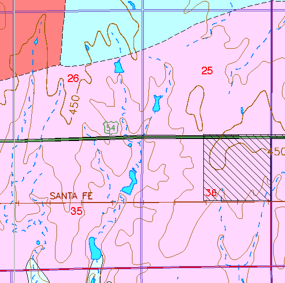 small part of Sedgwick Co. geologic map