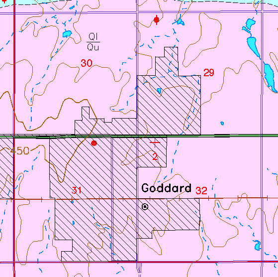 small part of Sedgwick Co. geologic map