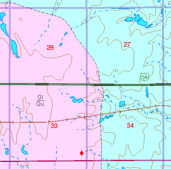 small part of Sedgwick Co. geologic map