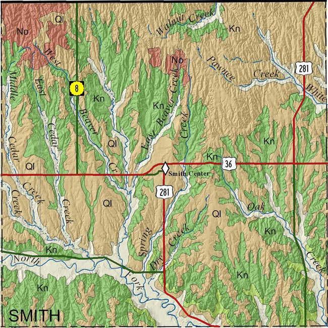 Smith county geologic map