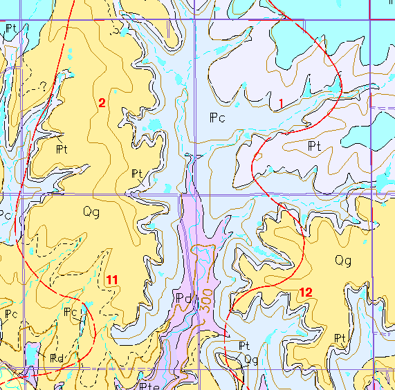 small geologic map