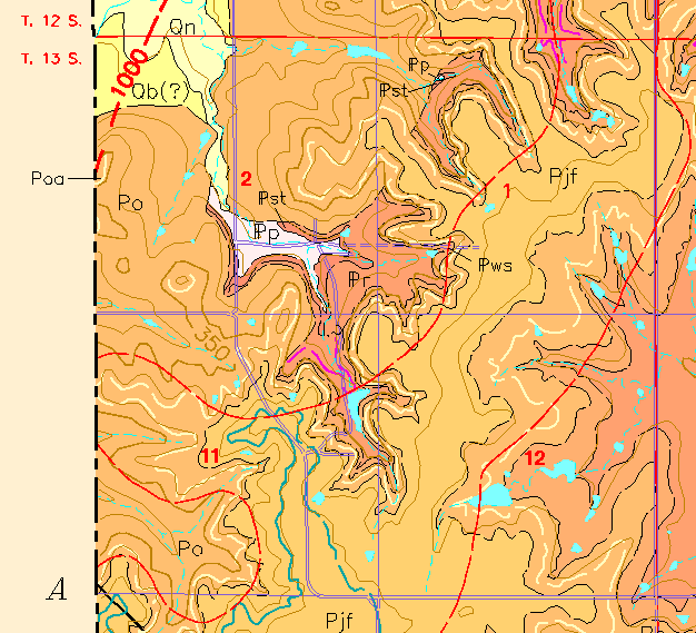 small geologic map