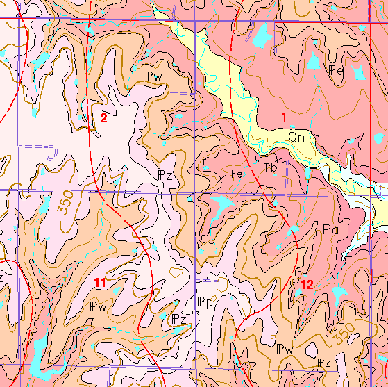 small geologic map