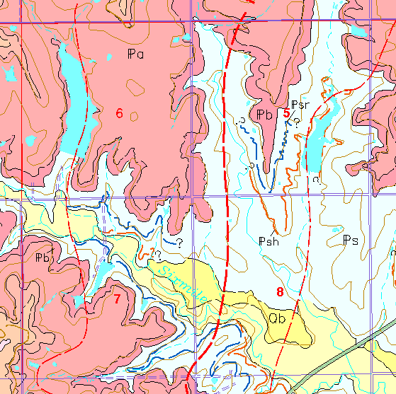 small geologic map