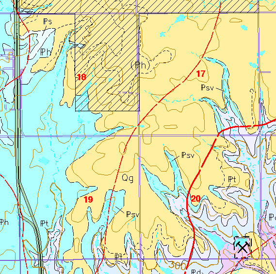 small geologic map