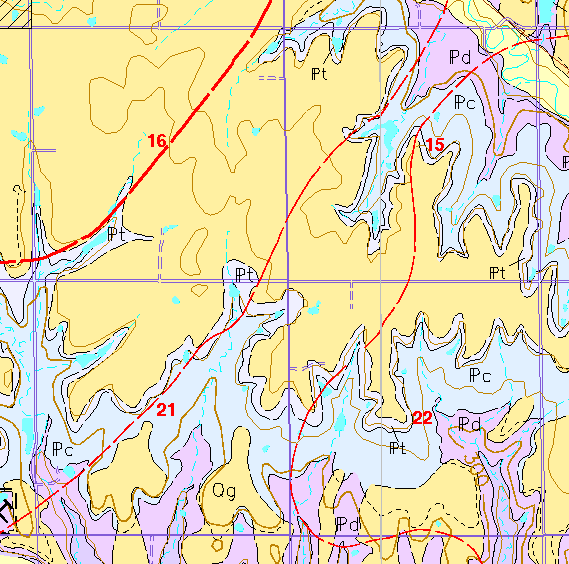 small geologic map