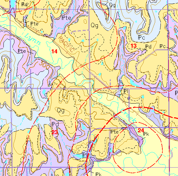 small geologic map