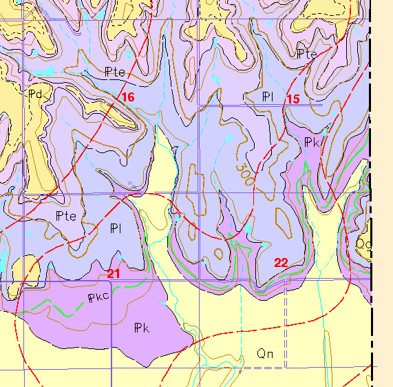 small geologic map