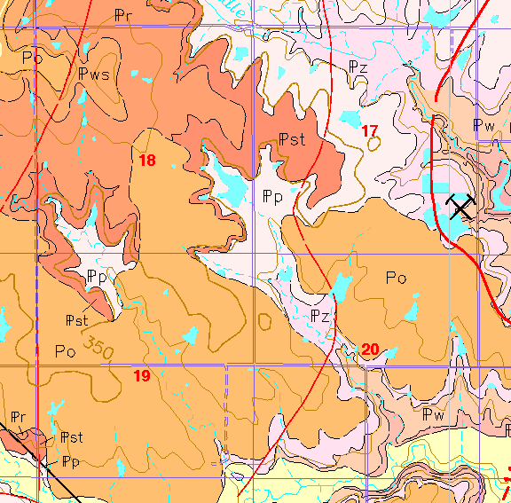 small geologic map