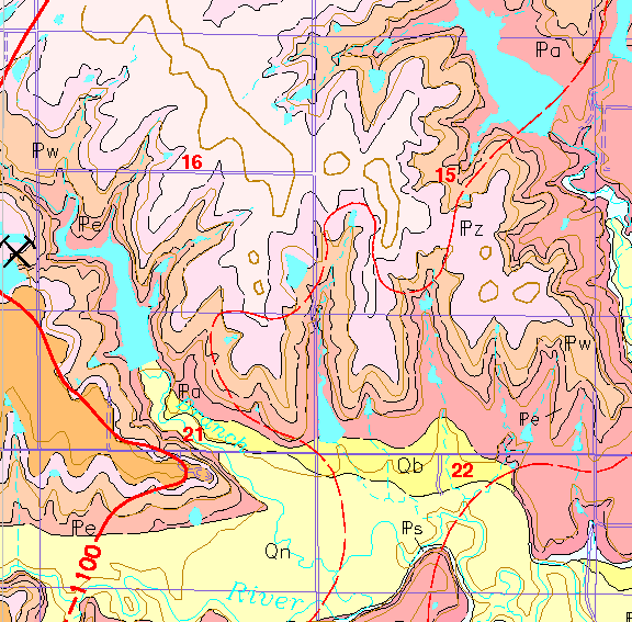 small geologic map