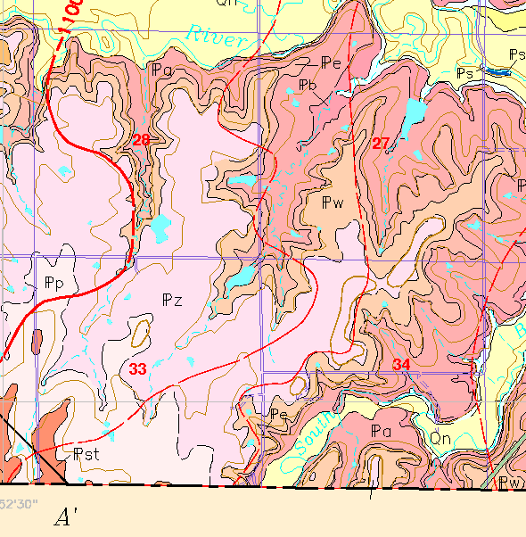 small geologic map