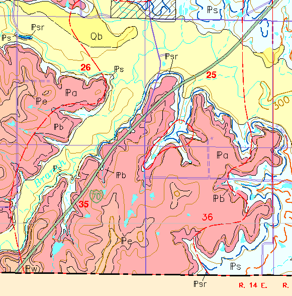 small geologic map