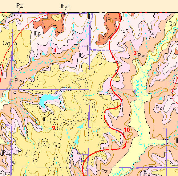 small geologic map